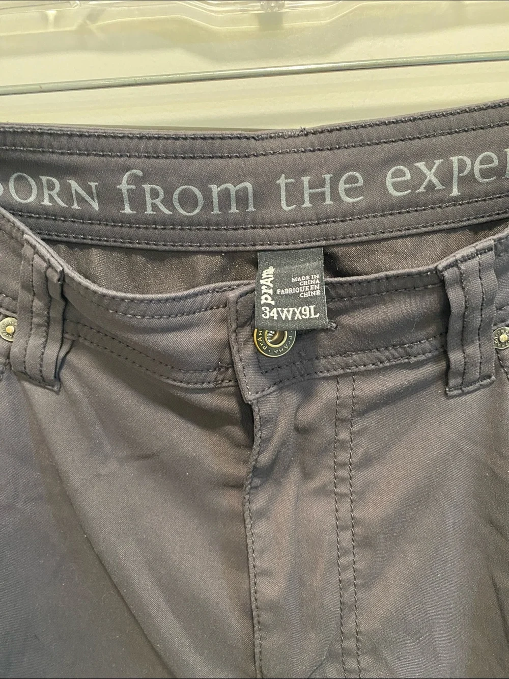 Grey Prana active short mens. Hemmed to 6”
